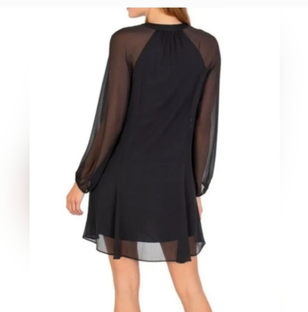 Joie Limited Edition Caviar Balloon Sleeve Dress Msrp $378 Sz L NWT - Picture 2 of 11